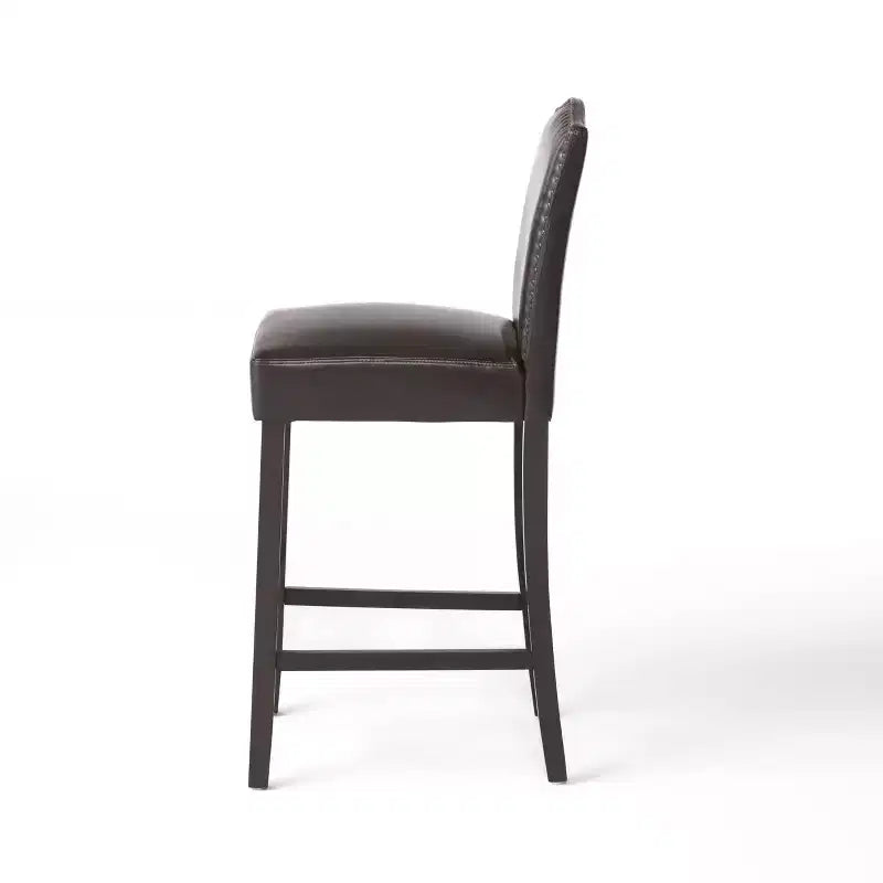 Christopher Knight Home Olaf 30 Contemporary Rubberwood Upholstered Barstools (Set of 2)
