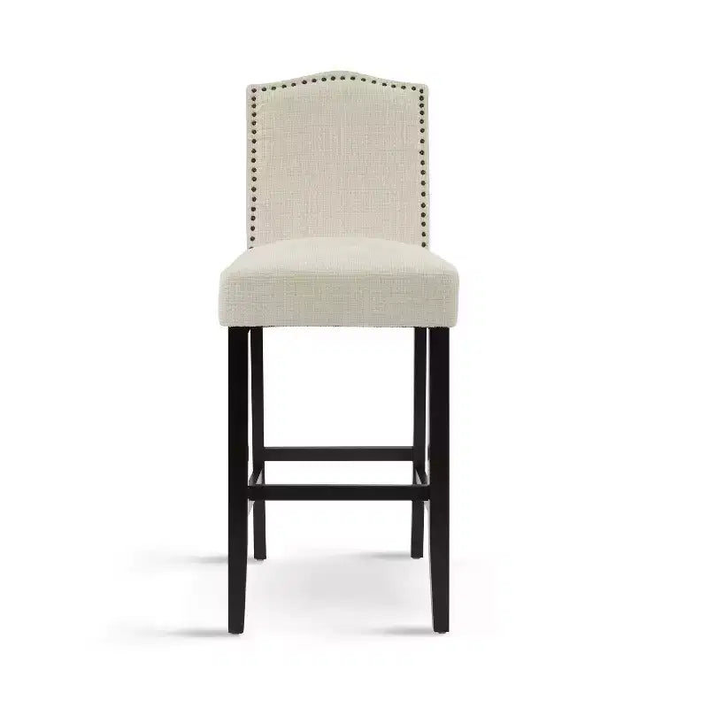 Christopher Knight Home Olaf 30 Contemporary Rubberwood Upholstered Barstools (Set of 2)