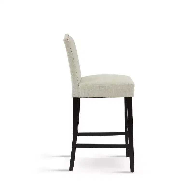Christopher Knight Home Olaf 30 Contemporary Rubberwood Upholstered Barstools (Set of 2)