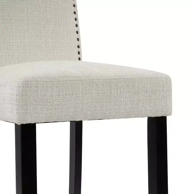 Christopher Knight Home Olaf 30 Contemporary Rubberwood Upholstered Barstools (Set of 2)