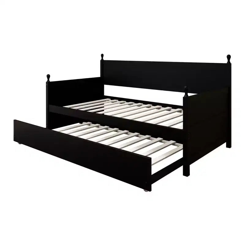 ChaletPosh Twin Size Wooden Daybed with Trundle