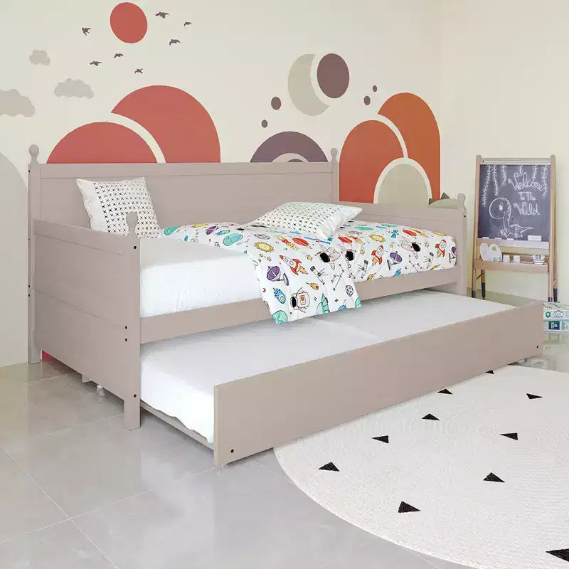 ChaletPosh Twin Size Wooden Daybed with Trundle