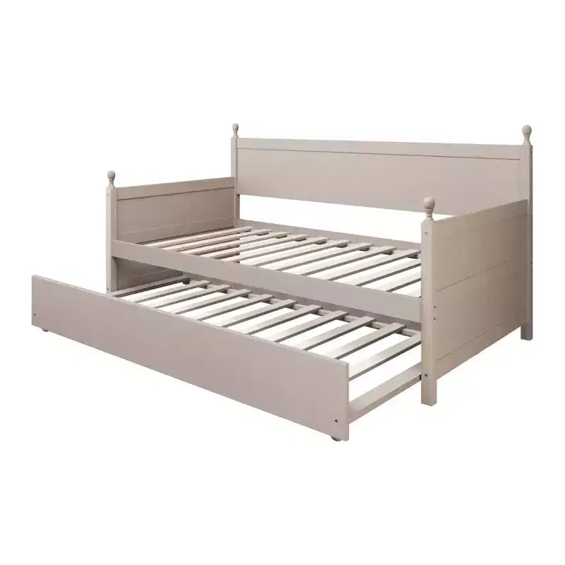 ChaletPosh Twin Size Wooden Daybed with Trundle