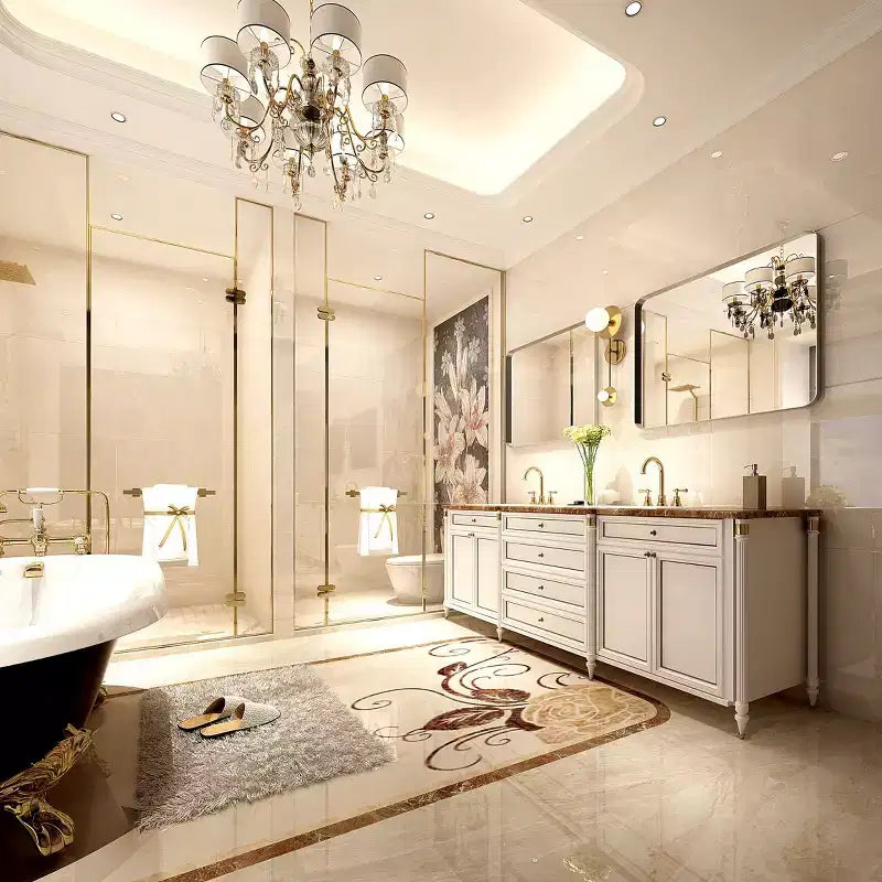 40x30 Brushed Silver Rectangular Mirror: Rounded Corners, Metal Frame, Wall Mount, Vanity Mirror