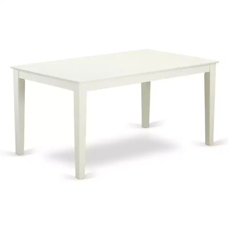 HomeStock Linen White Dining Set Modern Style 10017