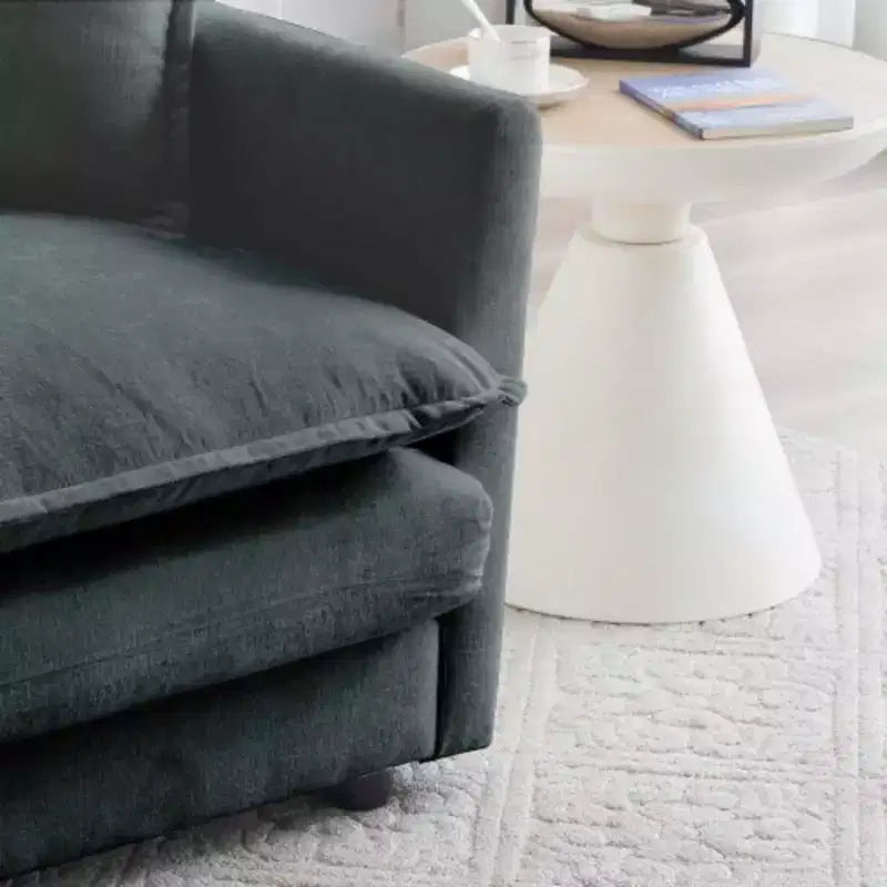 Oversized Modular Sofa: L-Shape, Reversible Ottoman, Comfy Upholstery