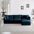 Oversized Modular Sofa: L-Shape, Reversible Ottoman, Comfy Upholstery