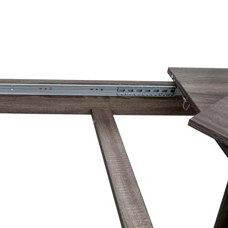 Large Extendable Dining Table, Modern Rectangular Expandable Dining Room Table with Wooden Legs for Living Room, Kitchen, Dining Room