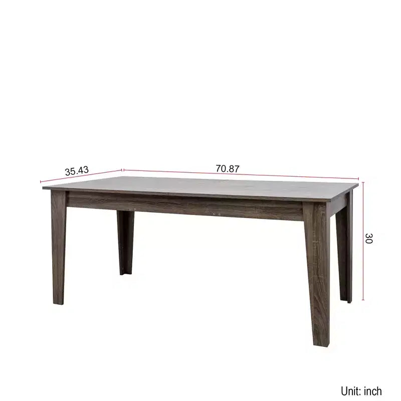 Large Extendable Dining Table, Modern Rectangular Expandable Dining Room Table with Wooden Legs for Living Room, Kitchen, Dining Room
