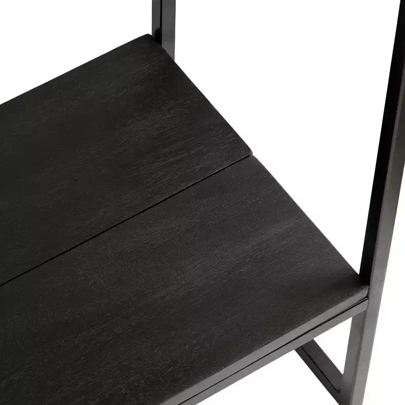Kate and Laurel Malone Wood and Metal Console Table, 36x13x31, Black