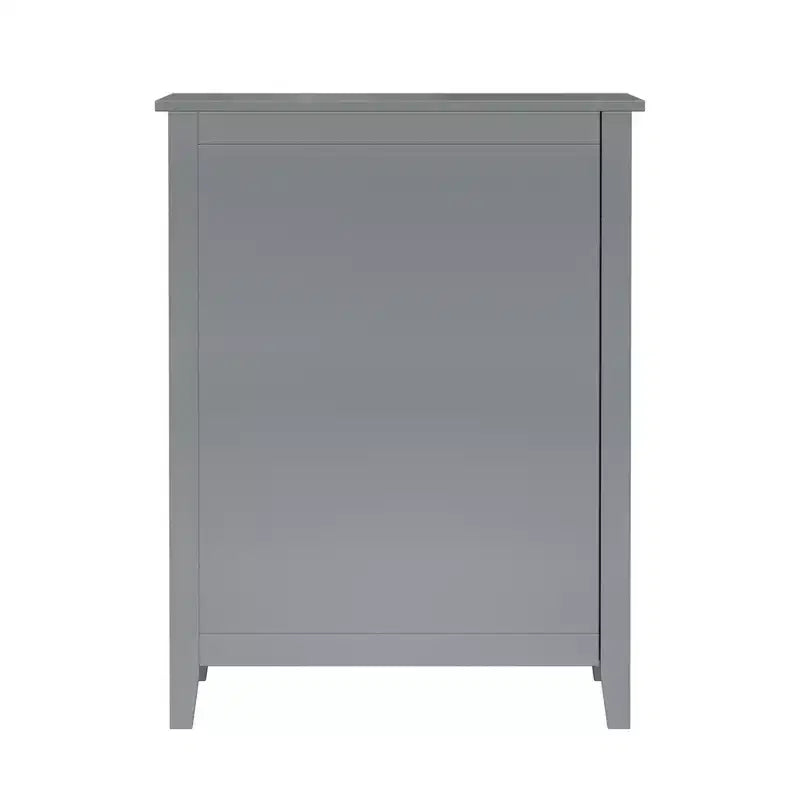 Teamson Home Mercer Wooden Bathroom Furniture, Floor Storage Cabinet with Drawer, Grey