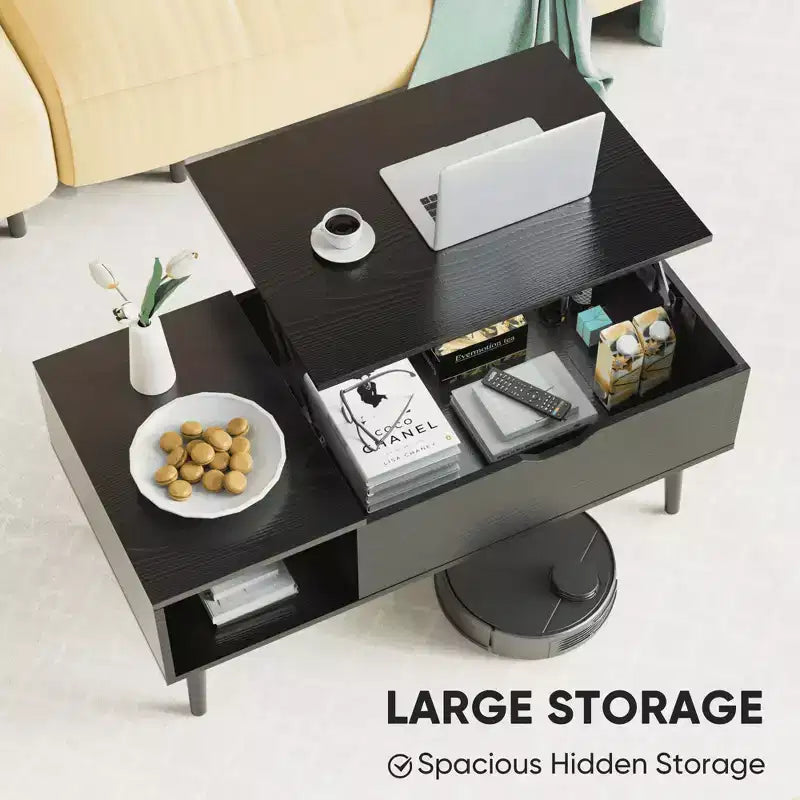 MAYEERTY Coffee Table - Lift Tabletop with Storage for Living Room