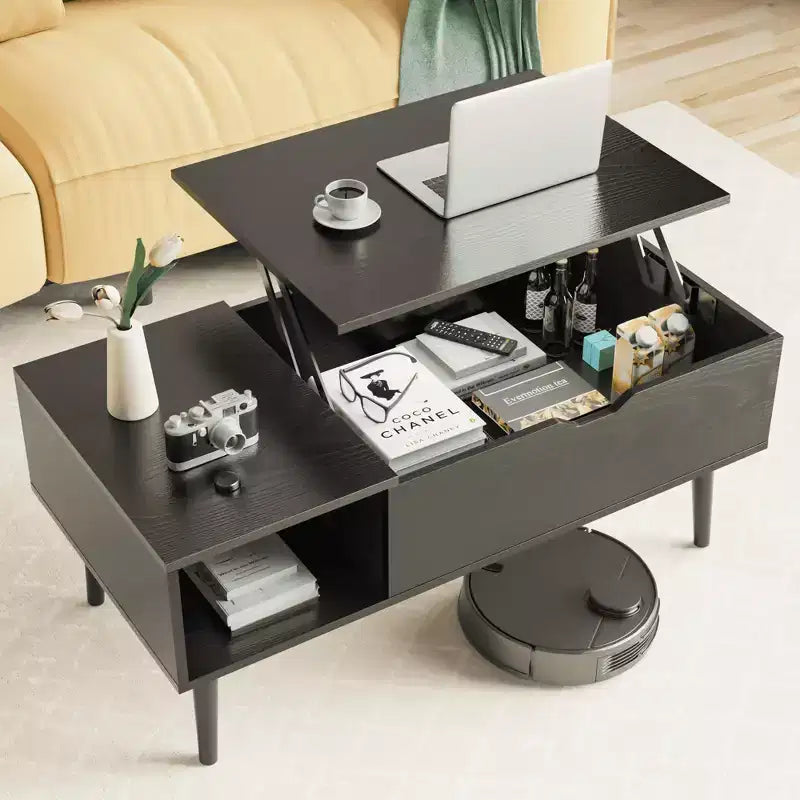 MAYEERTY Coffee Table - Lift Tabletop with Storage for Living Room