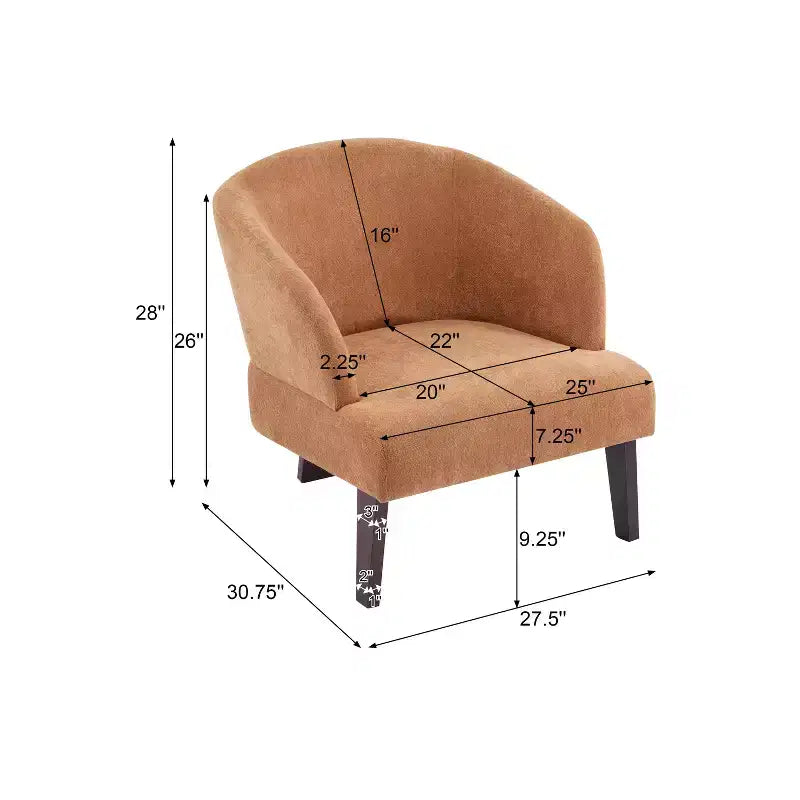 Christopher Knight Home Carla Mid-Century Modern Upholstered Accent Chair with Curved Back (Set of 2