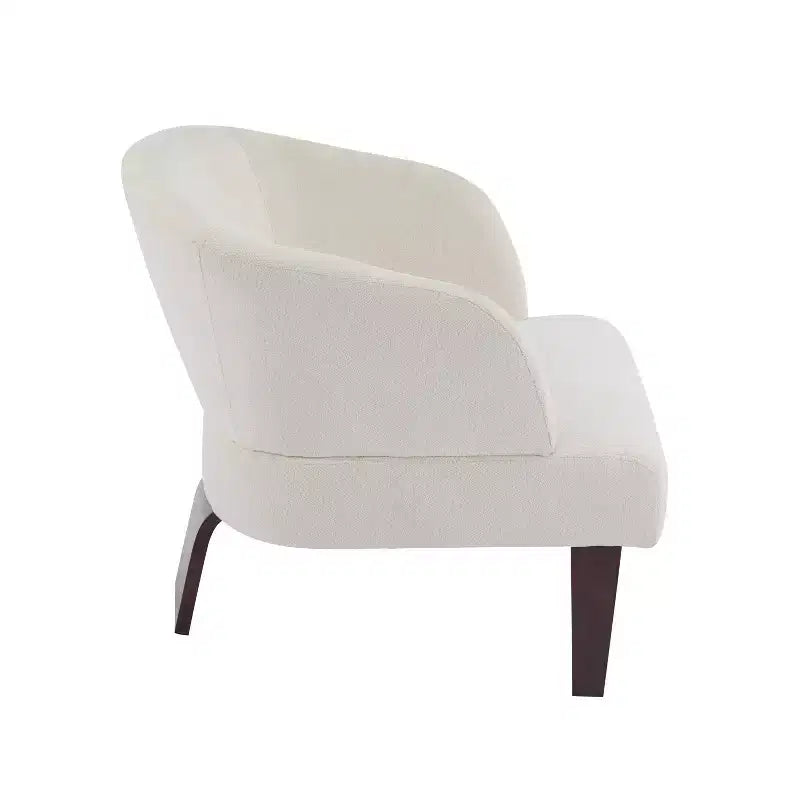 Christopher Knight Home Carla Mid-Century Modern Upholstered Accent Chair with Curved Back (Set of 2
