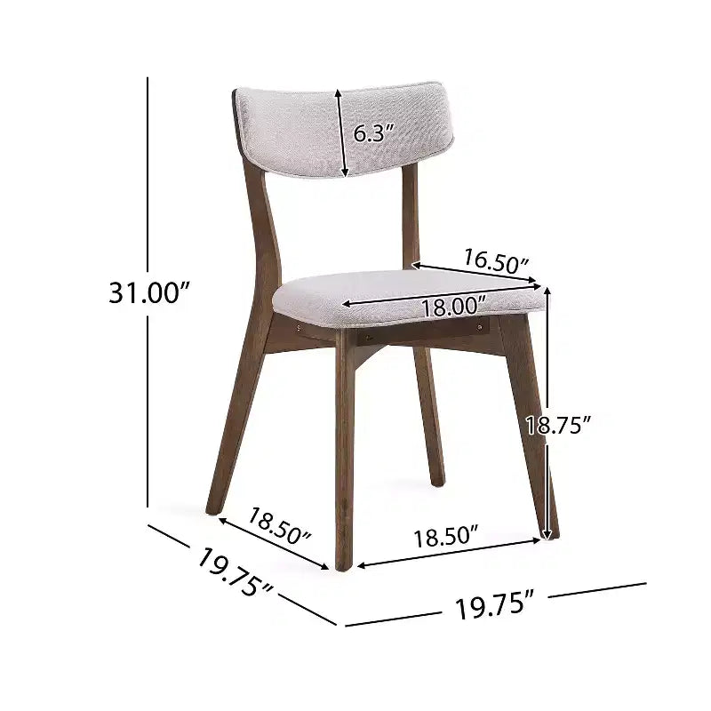 Christopher Knight Home Chazz Mid Century Modern Fabric Upholstered 7 Piece Dining Set
