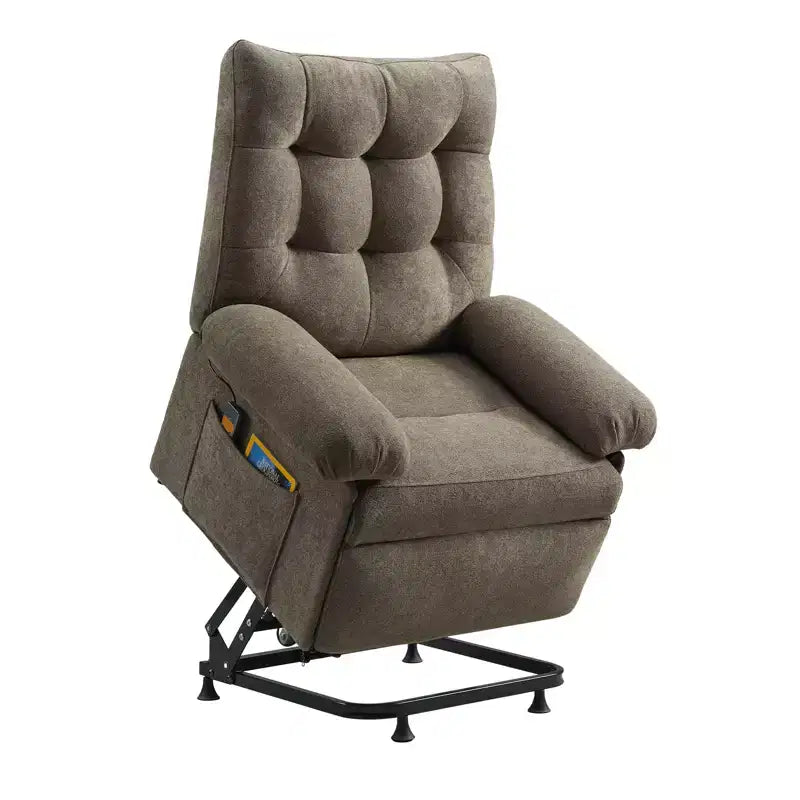 Bestier Power Lift Recliner Chair for Elderly,Adjustable Angle Electric Recliner With Triple Motor,Side Pocket&Soft Recliner for Living Room & Bedroom