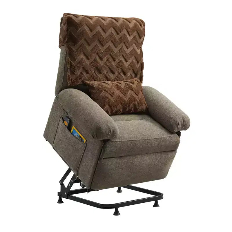 Bestier Power Lift Recliner Chair for Elderly,Adjustable Angle Electric Recliner With Triple Motor,Side Pocket&Soft Recliner for Living Room & Bedroom