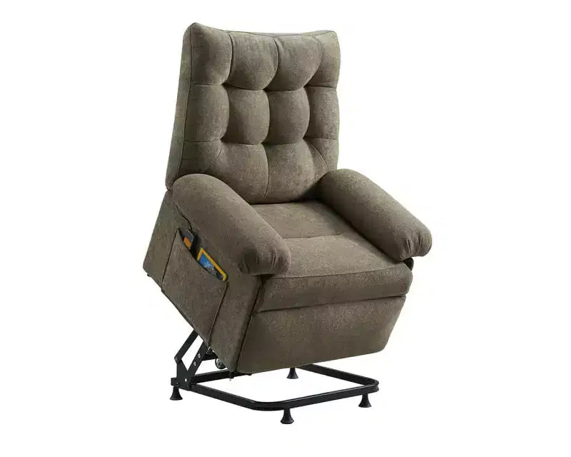 Bestier Power Lift Recliner Chair for Elderly,Adjustable Angle Electric Recliner With Triple Motor,Side Pocket&Soft Recliner for Living Room & Bedroom