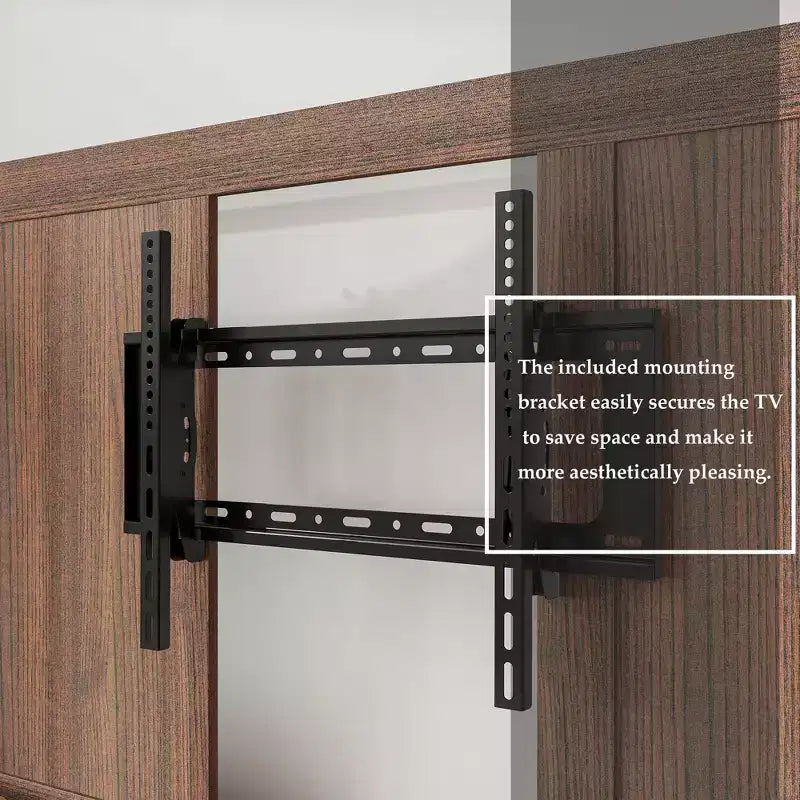Famapy Modern Mobile TV Stand with Integrated Power Outlets - Supports 42 - 60 Inch TVs, Stylish Design for Home Entertainment Spaces