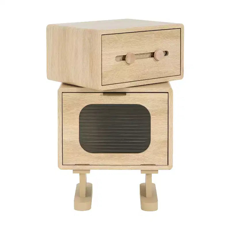 Christopher Knight Home Amata Robot-Inspired Side Table with Rotating Top