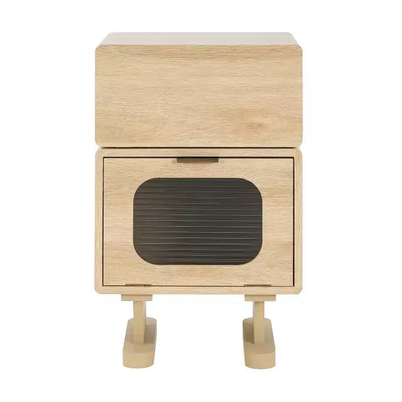 Christopher Knight Home Amata Robot-Inspired Side Table with Rotating Top