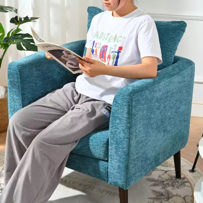 Okak Modern Upholstered Arm Accent Chair for Bedroom,Comfy Lounge Chair for Living Room,Apartment