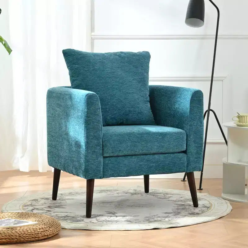 Okak Modern Upholstered Arm Accent Chair for Bedroom,Comfy Lounge Chair for Living Room,Apartment