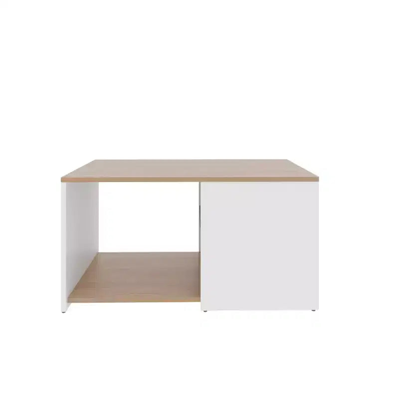 Okak Rectangle Coffee Table with Spacious Open Shelf and Durable Material for Living Room/Office, Space-Saving