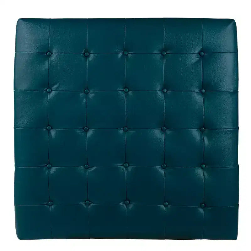 Ciarin Upholstered Cocktail Ottoman - Blue - SEI