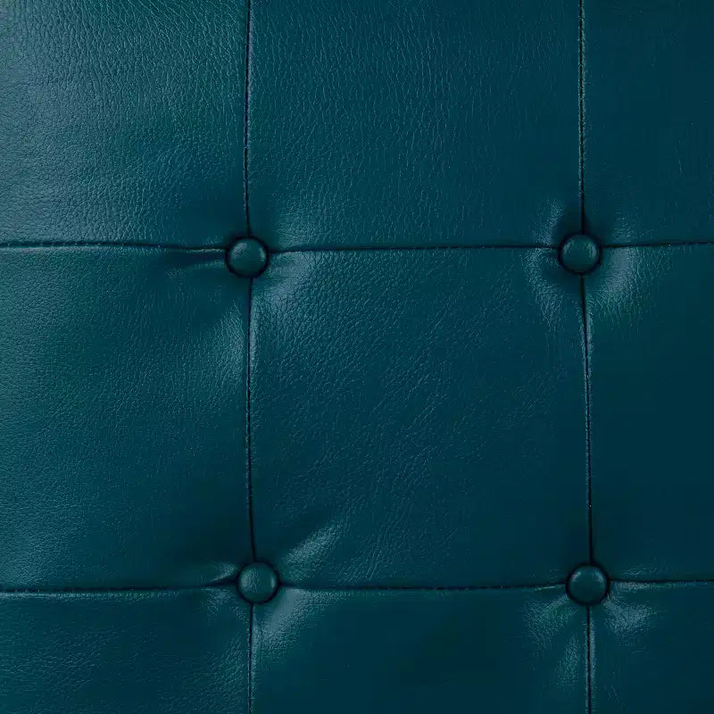 Ciarin Upholstered Cocktail Ottoman - Blue - SEI