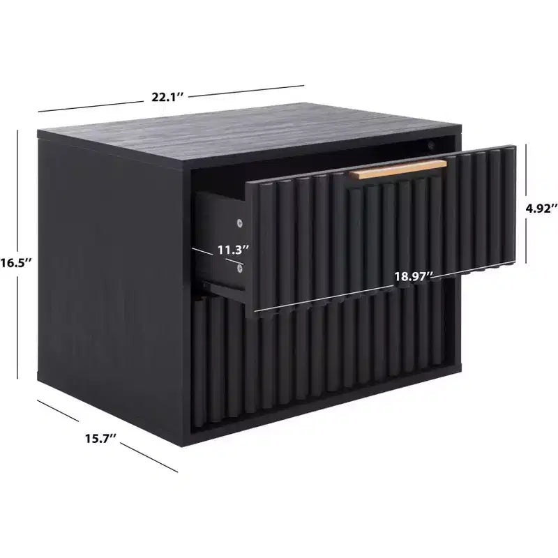 Lylia 2 Drawer Floating Nightstand - NST9615 - Safavieh