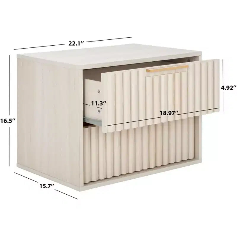 Lylia 2 Drawer Floating Nightstand - NST9615 - Safavieh