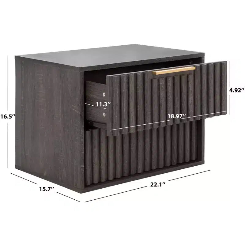 Lylia 2 Drawer Floating Nightstand - NST9615 - Safavieh