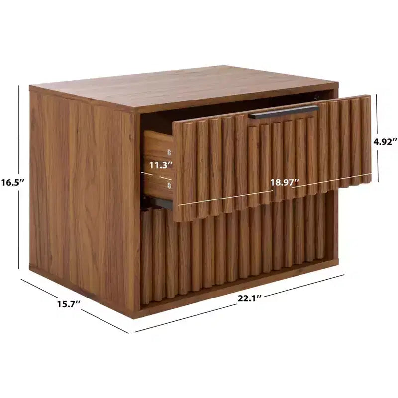 Lylia 2 Drawer Floating Nightstand - NST9615 - Safavieh