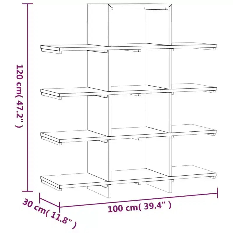 vidaXL Solid Wood Book Cabinet - Teak Bookshelf with Abundant Storage - Sanded Smooth Finish - Multi-Room Use - Home Decor