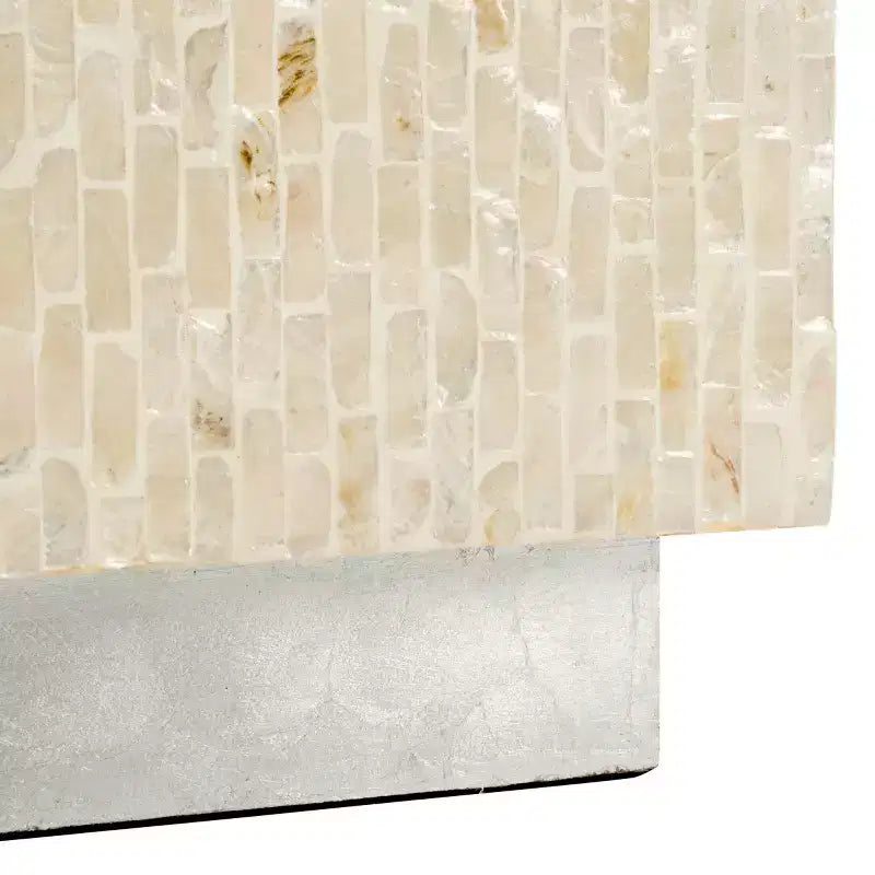 Scarlett Square Accent Table - ACC1809A - Natural/Silver - Safavieh