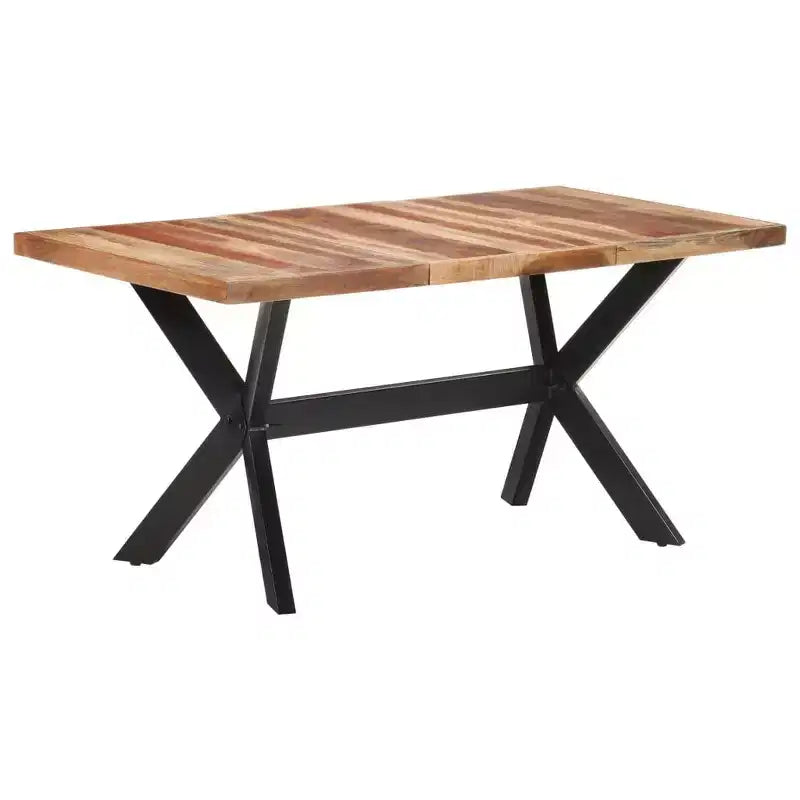 vidaXL Dining Table Honey Solid Acacia wood 55.1 x 27.6 x 29.5 in - 63 x 31.5 x 29.5