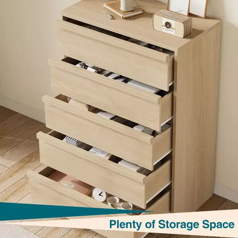 Dresser for Bedroom, with Large Drawers Storage, Modern Dresser Organizer for Living Room, Nursery, Entryway