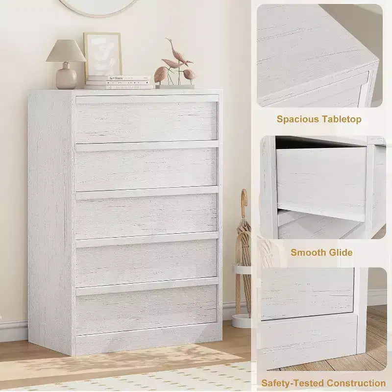 Dresser for Bedroom, with Large Drawers Storage, Modern Dresser Organizer for Living Room, Nursery, Entryway