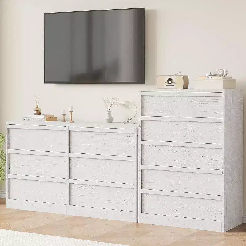 Dresser for Bedroom, with Large Drawers Storage, Modern Dresser Organizer for Living Room, Nursery, Entryway