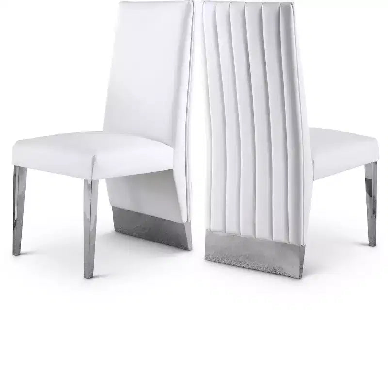 Meridian Furniture,Porsha Vegan Leather Dining Chair, Set of 2