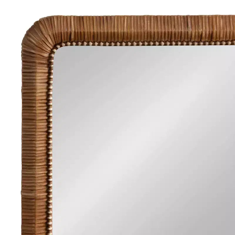 Kate and Laurel Rahfy Beaded Rectangle Framed Mirror