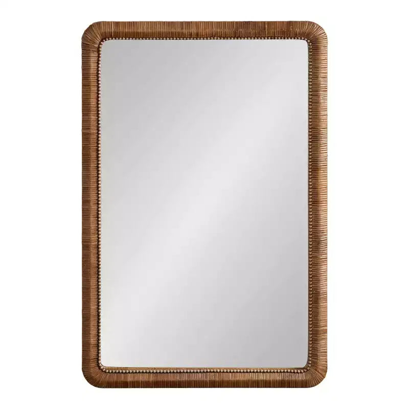 Kate and Laurel Rahfy Beaded Rectangle Framed Mirror