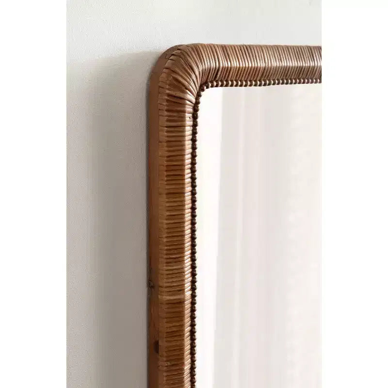 Kate and Laurel Rahfy Beaded Rectangle Framed Mirror