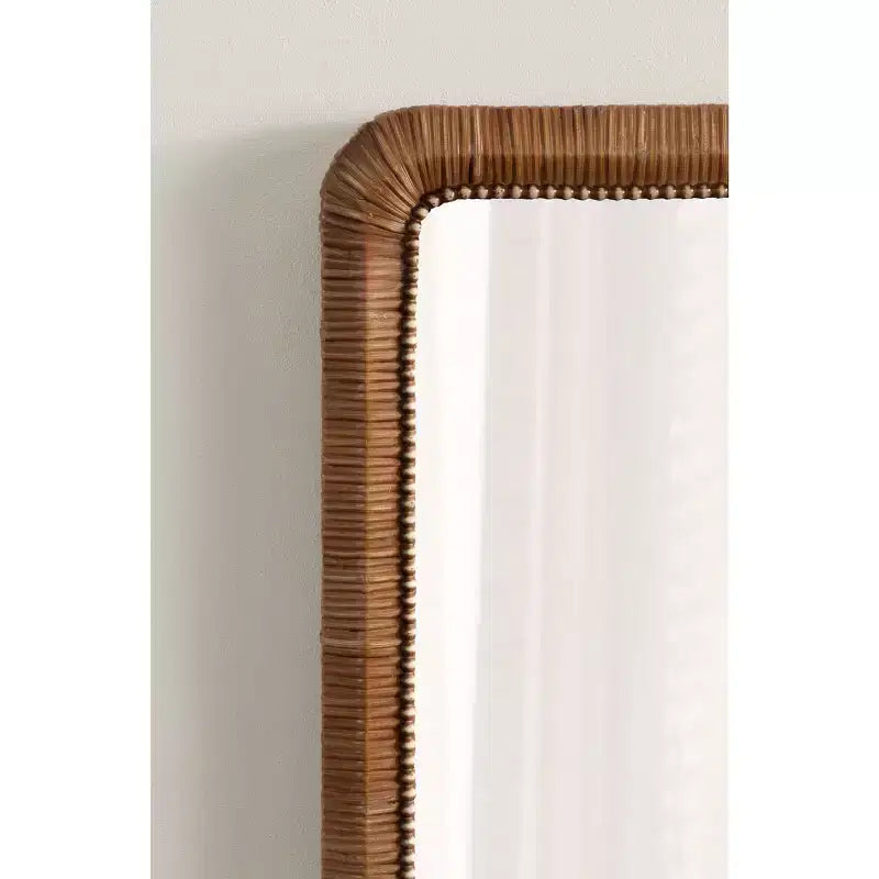 Kate and Laurel Rahfy Beaded Rectangle Framed Mirror