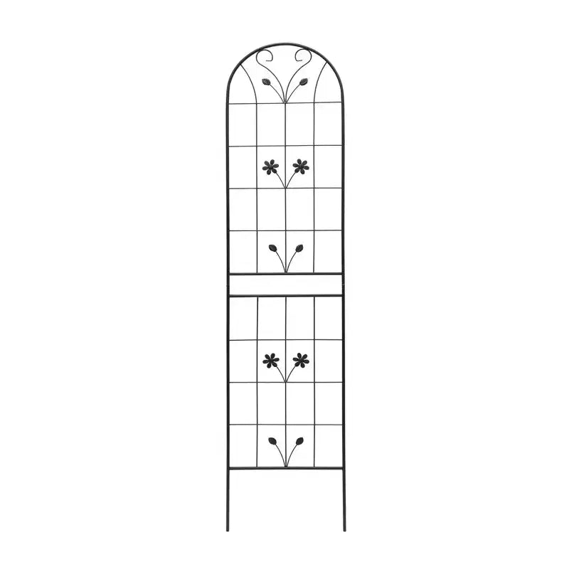 MAYEERTY 2 Pack 86.7 x 19.7 Black Rustproof Metal Garden Trellis for Climbing Plants