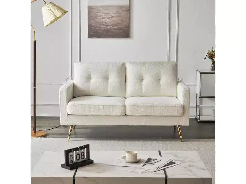 Karl Home |53.5 inch Square Arms Loveseat Sofa