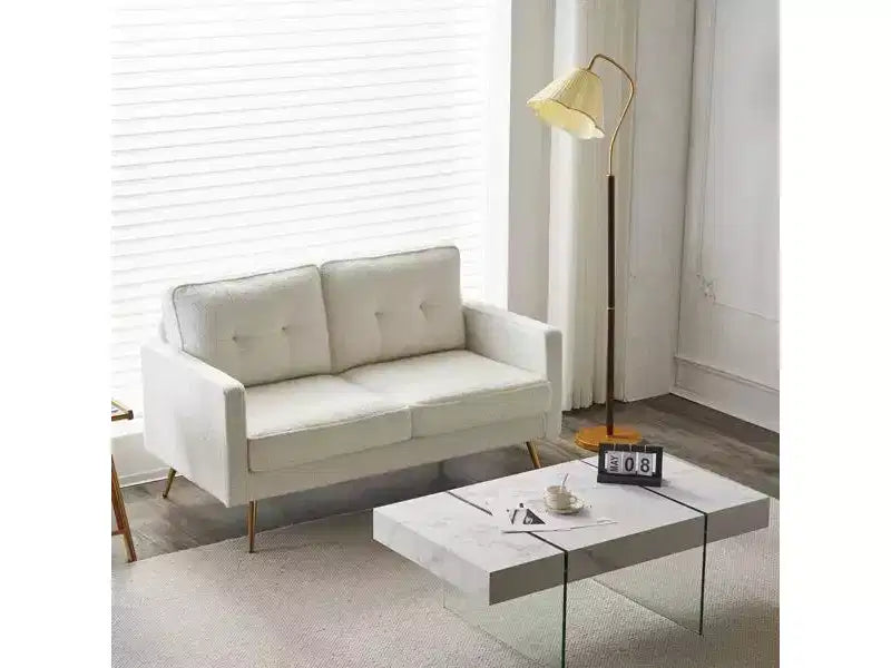 Karl Home |53.5 inch Square Arms Loveseat Sofa