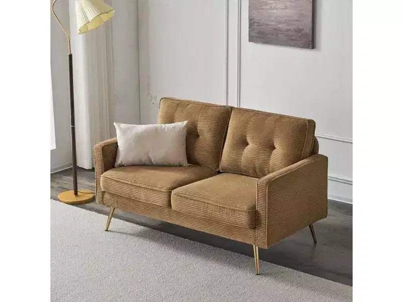 Karl Home |53.5 inch Square Arms Loveseat Sofa